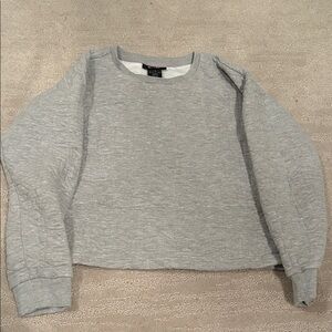 DKNY Light Gray Cropped Pullover